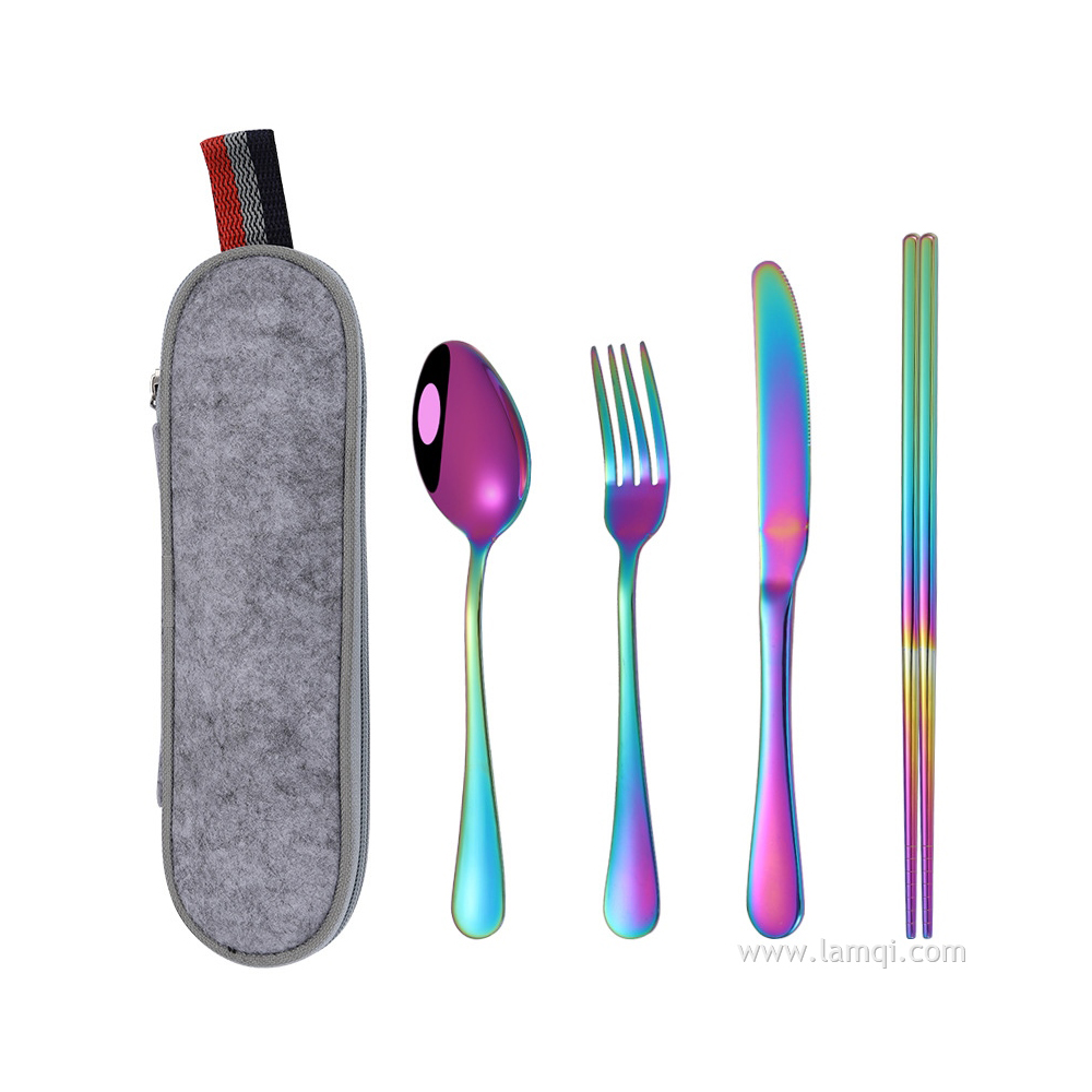 不锈钢便携餐具套装