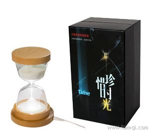 木制沙漏灯摆件